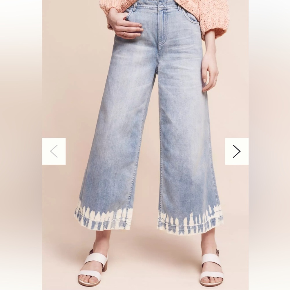 Pilcro and the Letterpress Blue Ankle Cropped Jeans